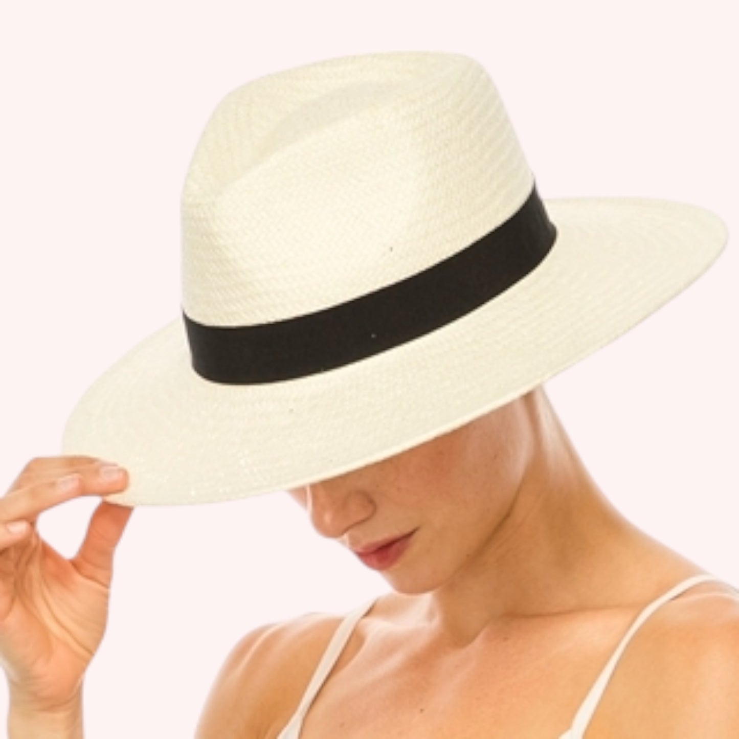 Handwoven Toyo Straw Panama Hat β Classic & Adjustable Fit