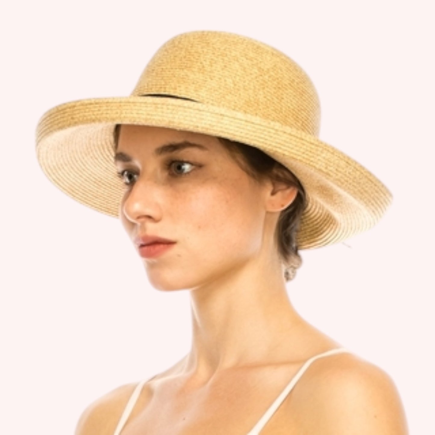 Fine Paper Braid Kettle Hat β Packable UPF 50+ Sun Hat