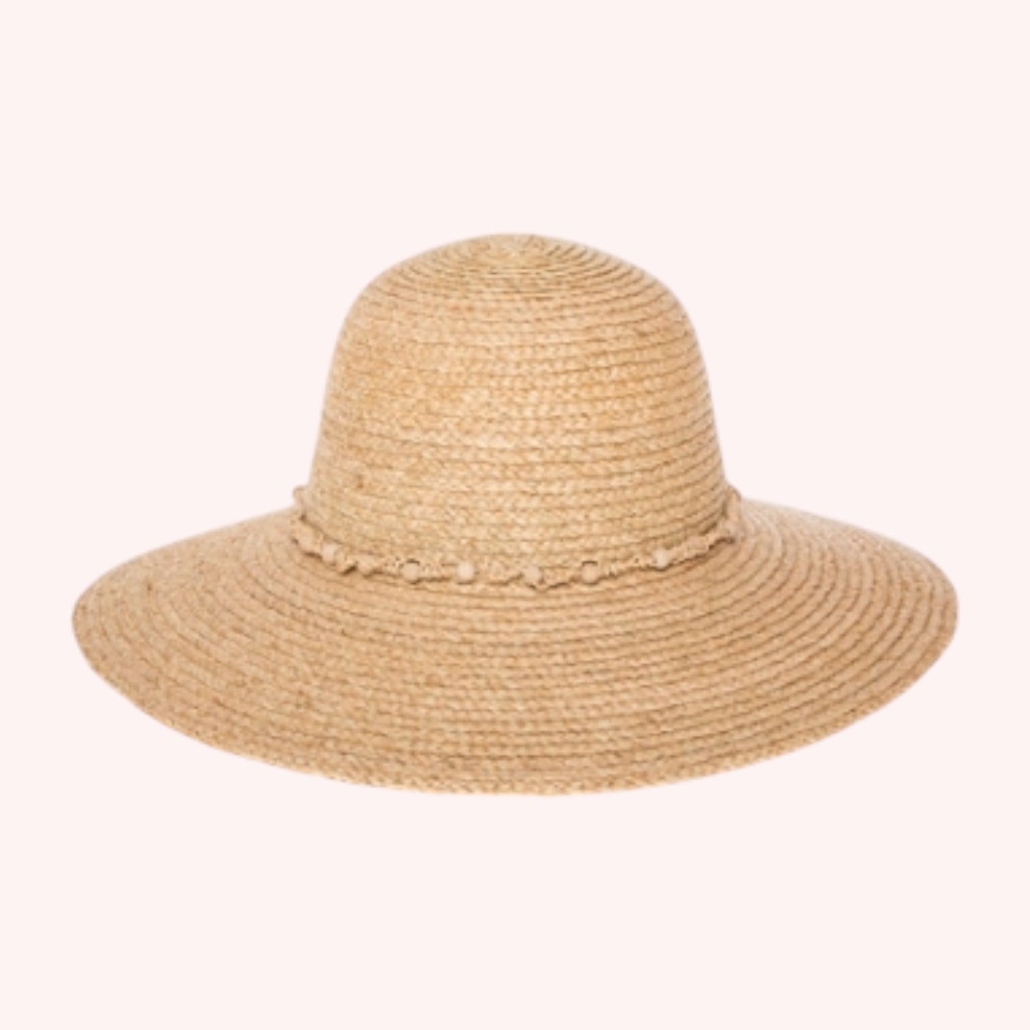 Beaded Raffia Straw Sun Hat β Handmade, Stylish & Sun-Safe!