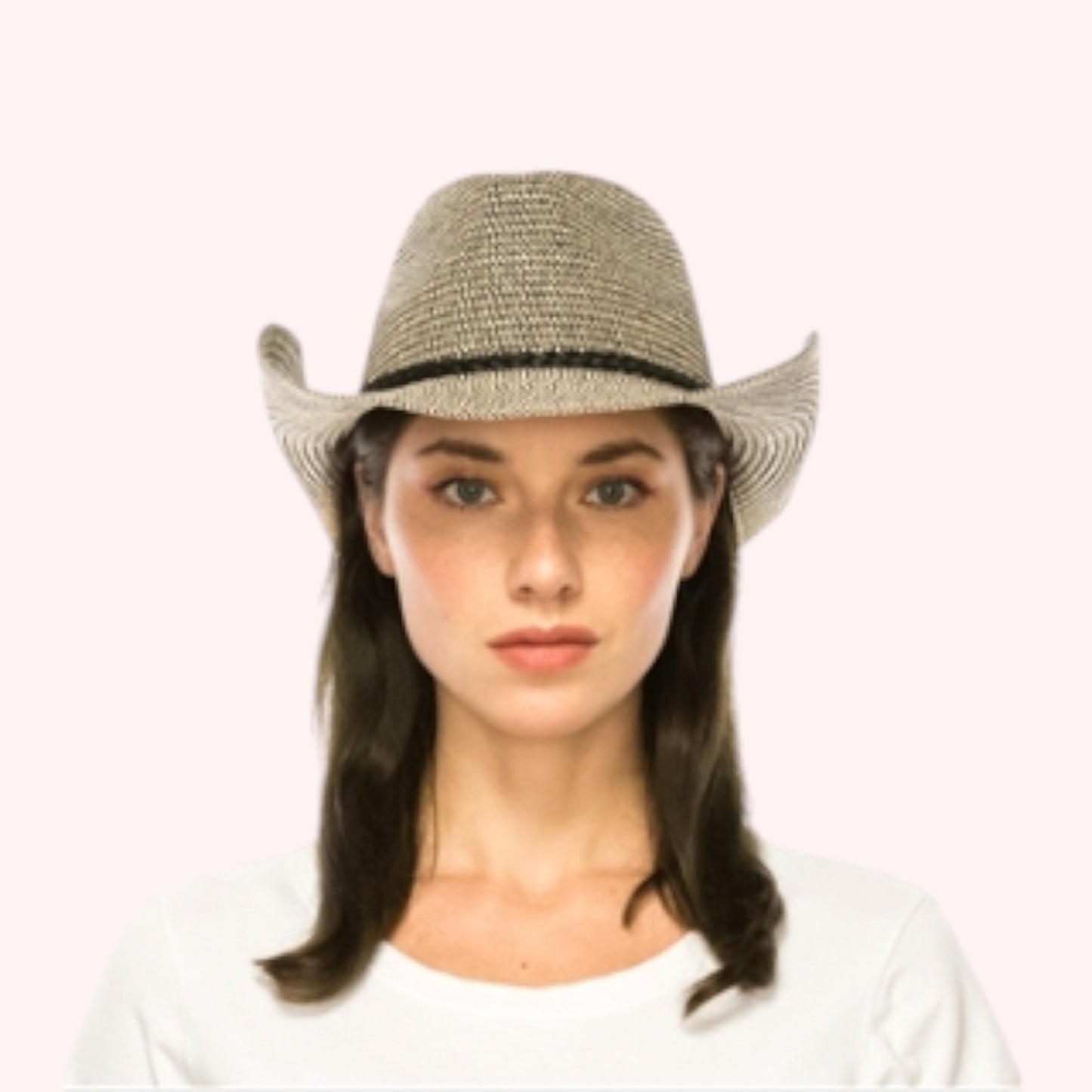 Straw Cowboy/Western Hat β Shapeable & Braided Band