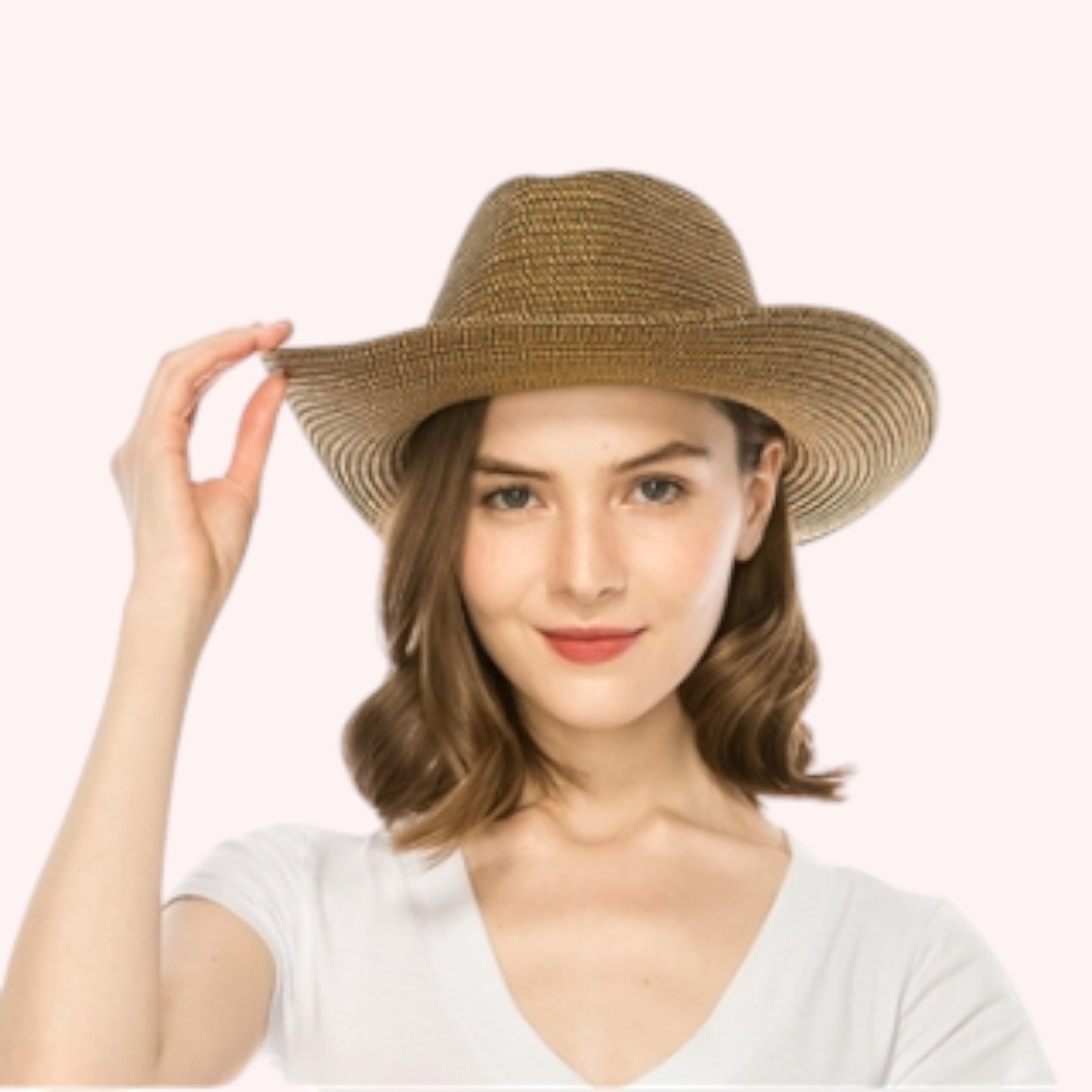 Straw Cowboy/Western Hat β Shapeable & Braided Band