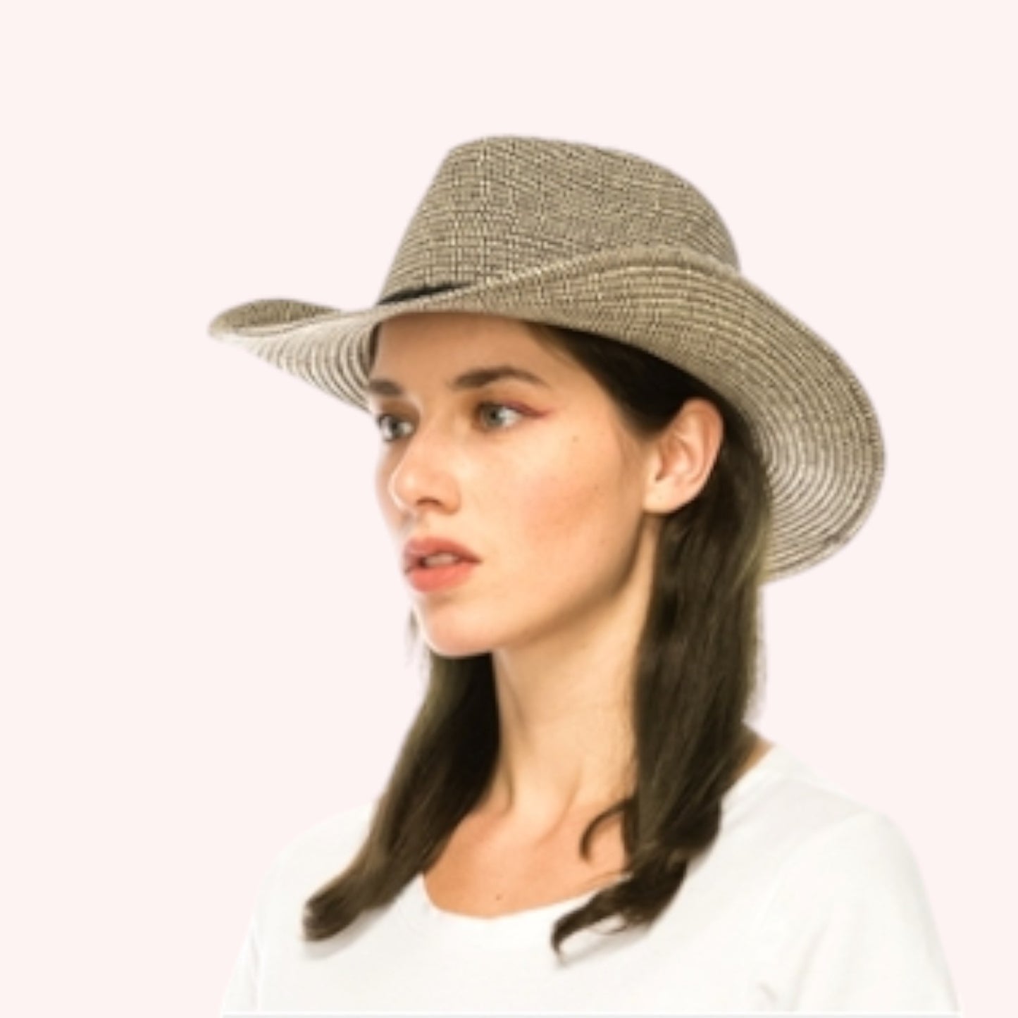 Straw Cowboy/Western Hat β Shapeable & Braided Band