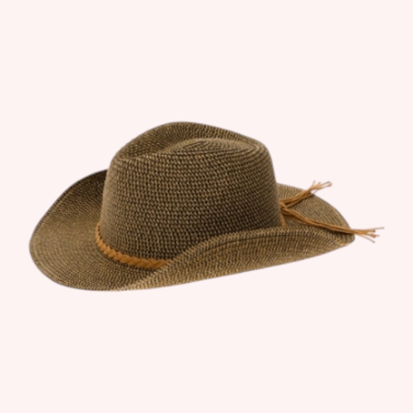 Straw Cowboy/Western Hat β Shapeable & Braided Band