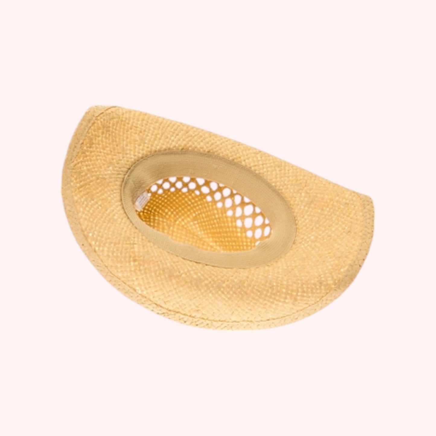 Women's Straw Cowboy Hat w/ Heart Concho