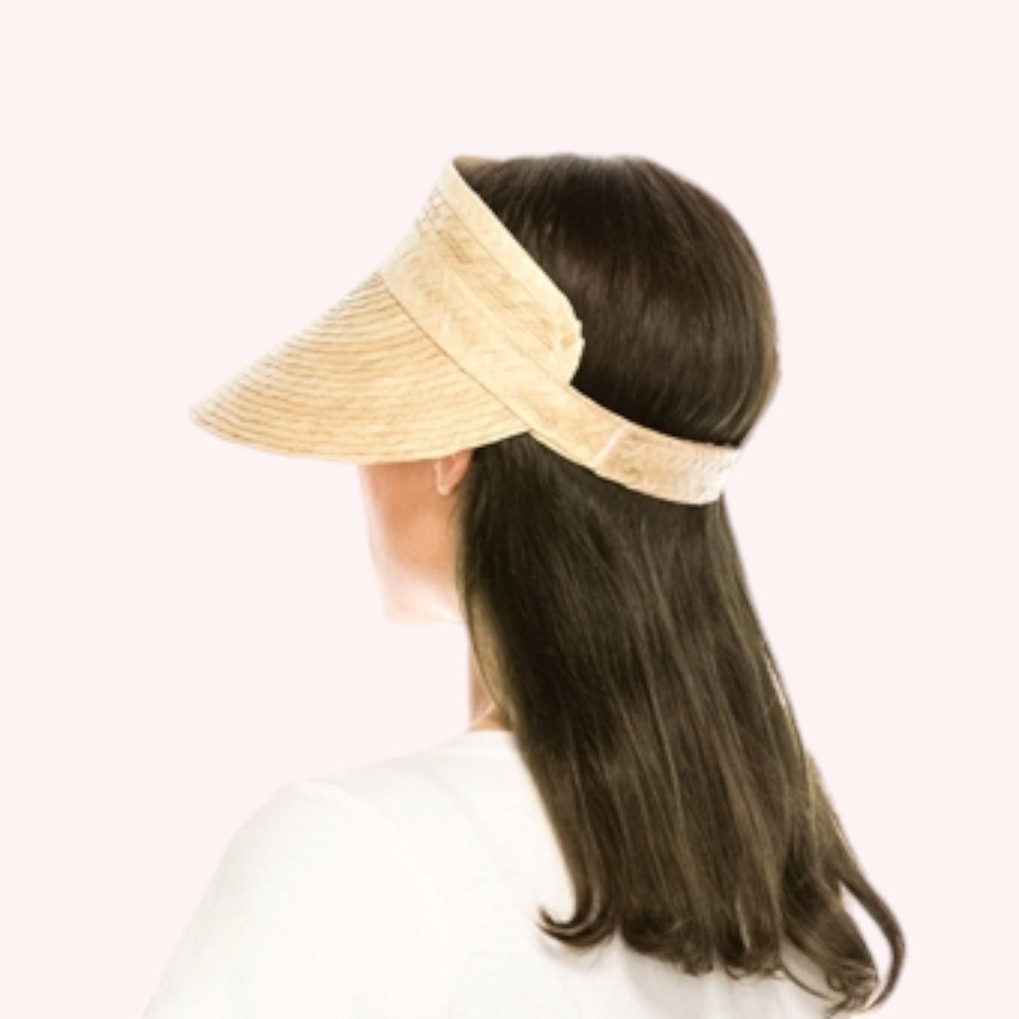 Natural Palm Leaf Visor β Handmade & UPF 50+ Sun Protection