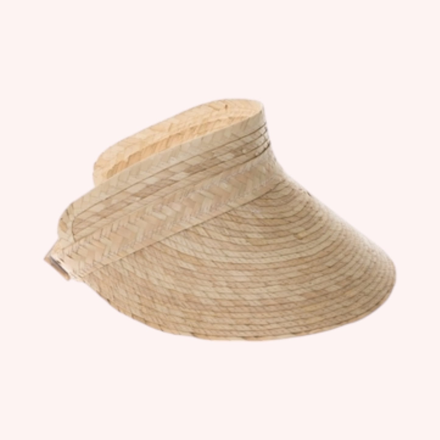 Natural Palm Leaf Visor β Handmade & UPF 50+ Sun Protection