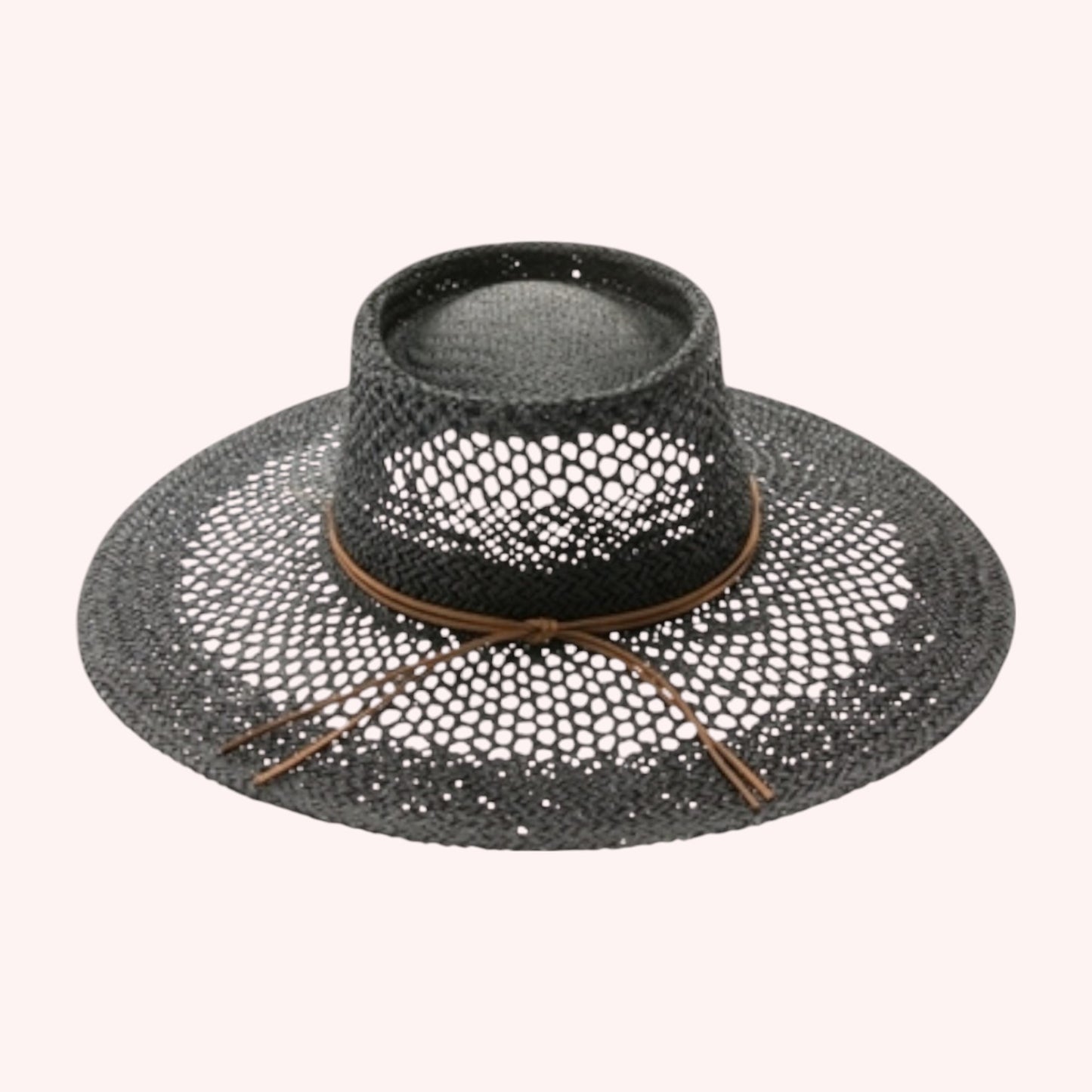 Peekaboo Weave Gambler Straw Hat β Handmade & UPF 50+