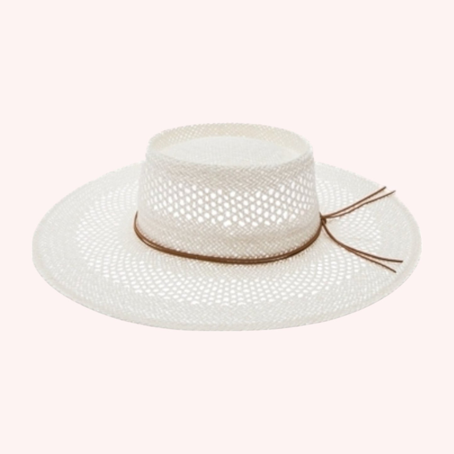 Peekaboo Weave Gambler Straw Hat β Handmade & UPF 50+