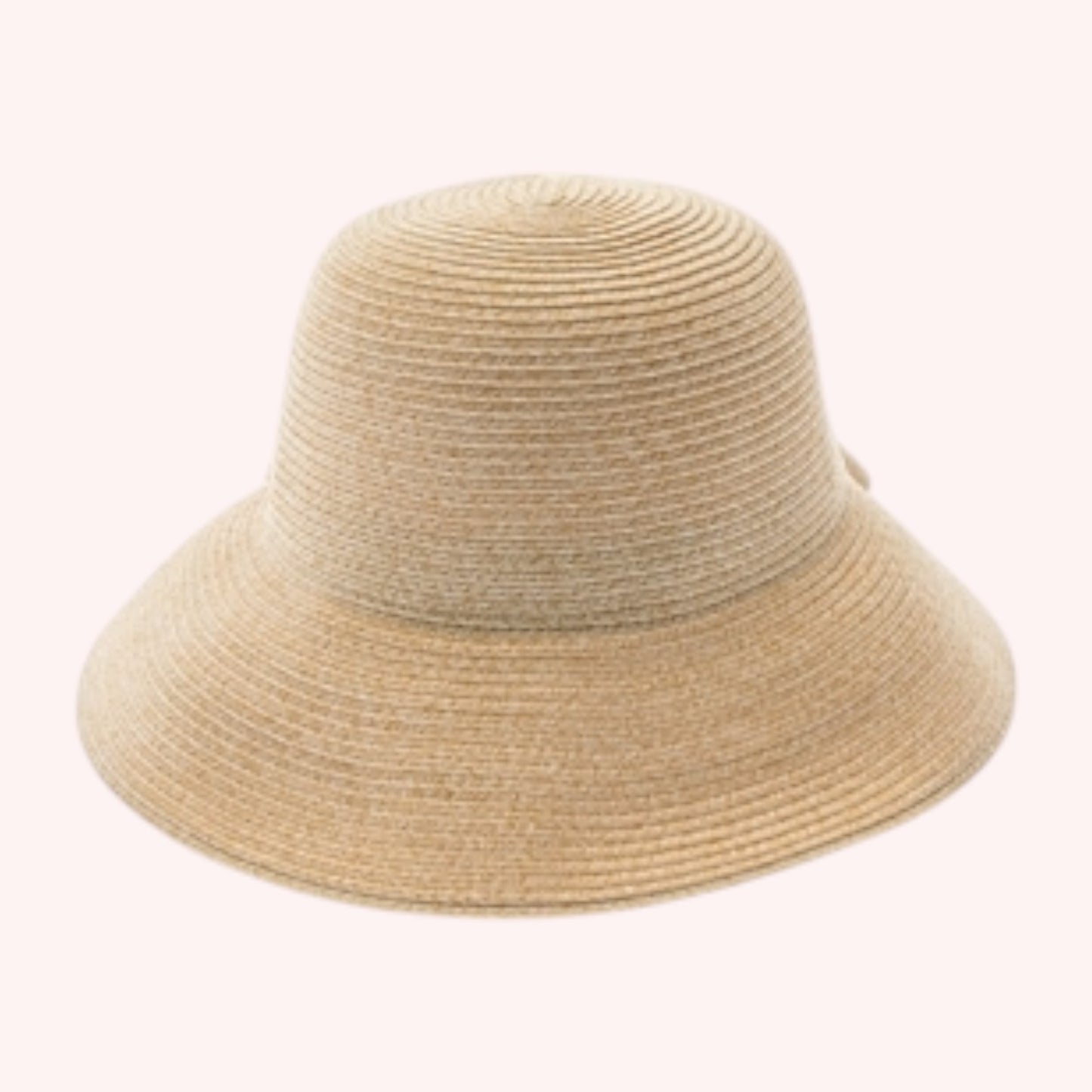 Foldable Lampshade Hat w/ Bow β Packable & Washable UPF 50+