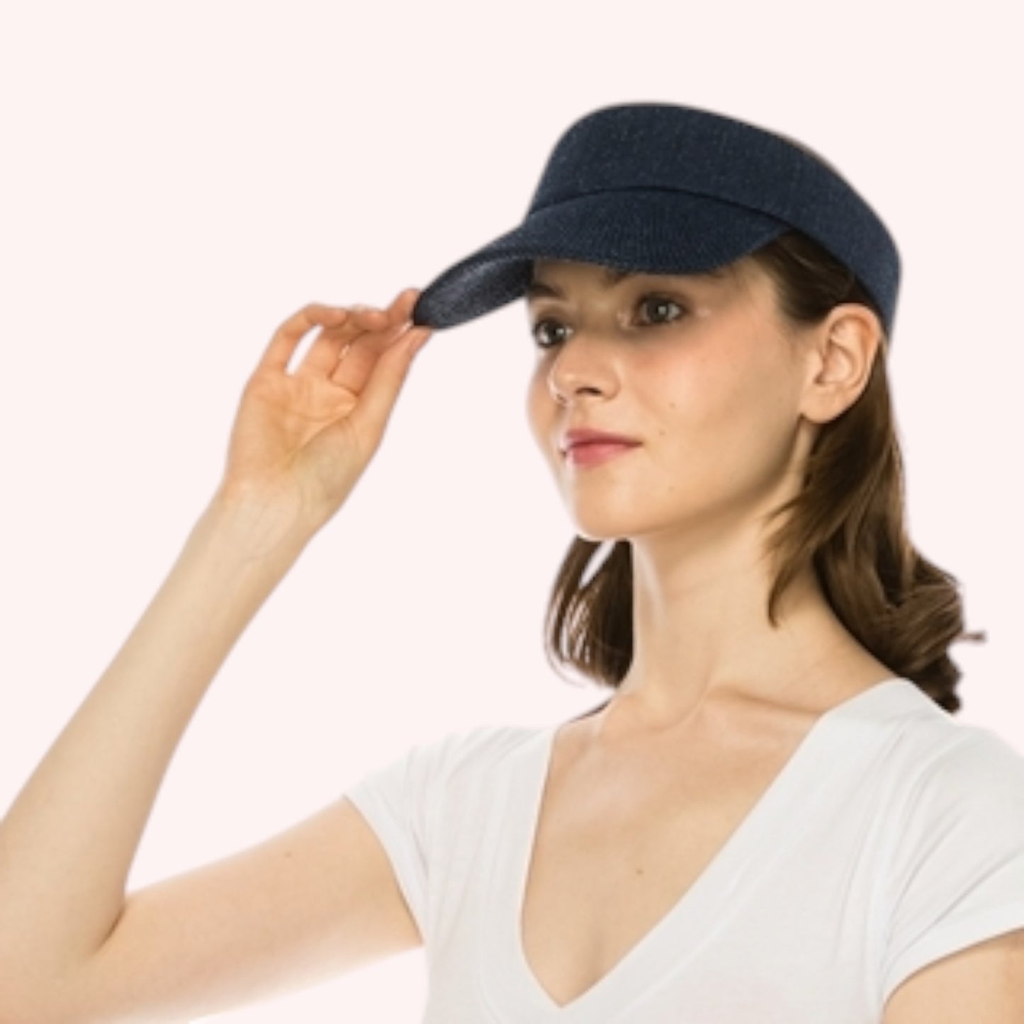 Sporty Straw Visor β Lightweight, Breathable & Adjustable