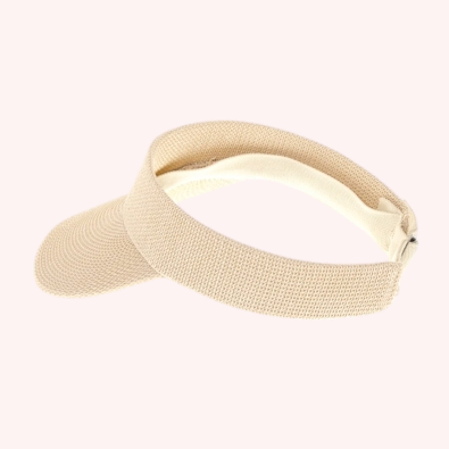 Sporty Straw Visor β Lightweight, Breathable & Adjustable