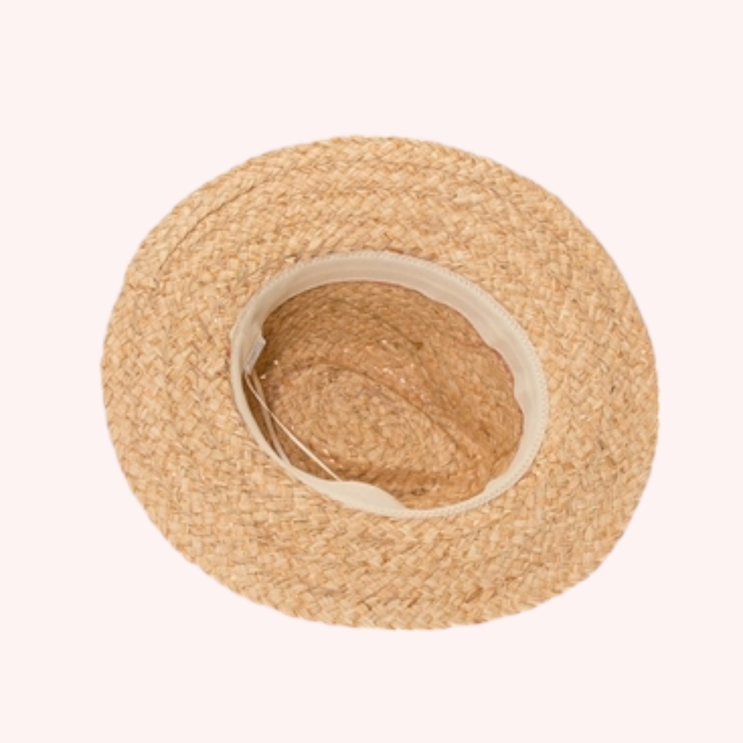 Raffia Panama Hat w/ Color Stitching β Handmade & UPF 50+