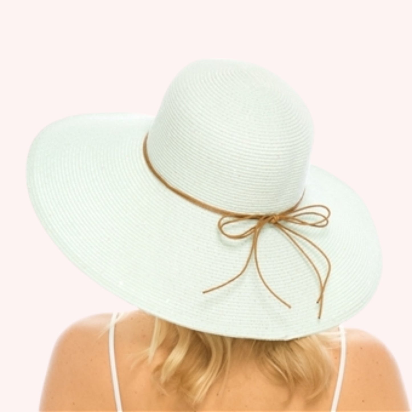 Shimmery Lampshade Straw Hat β Elegant & UP