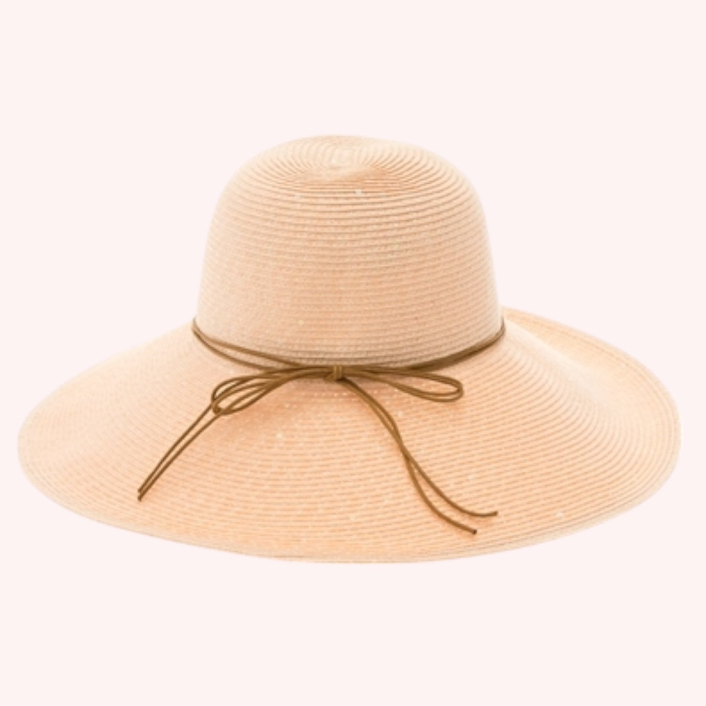 Shimmery Lampshade Straw Hat β Elegant & UP