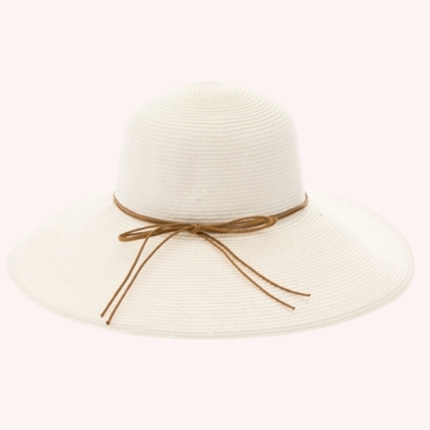 Shimmery Lampshade Straw Hat β Elegant & UP