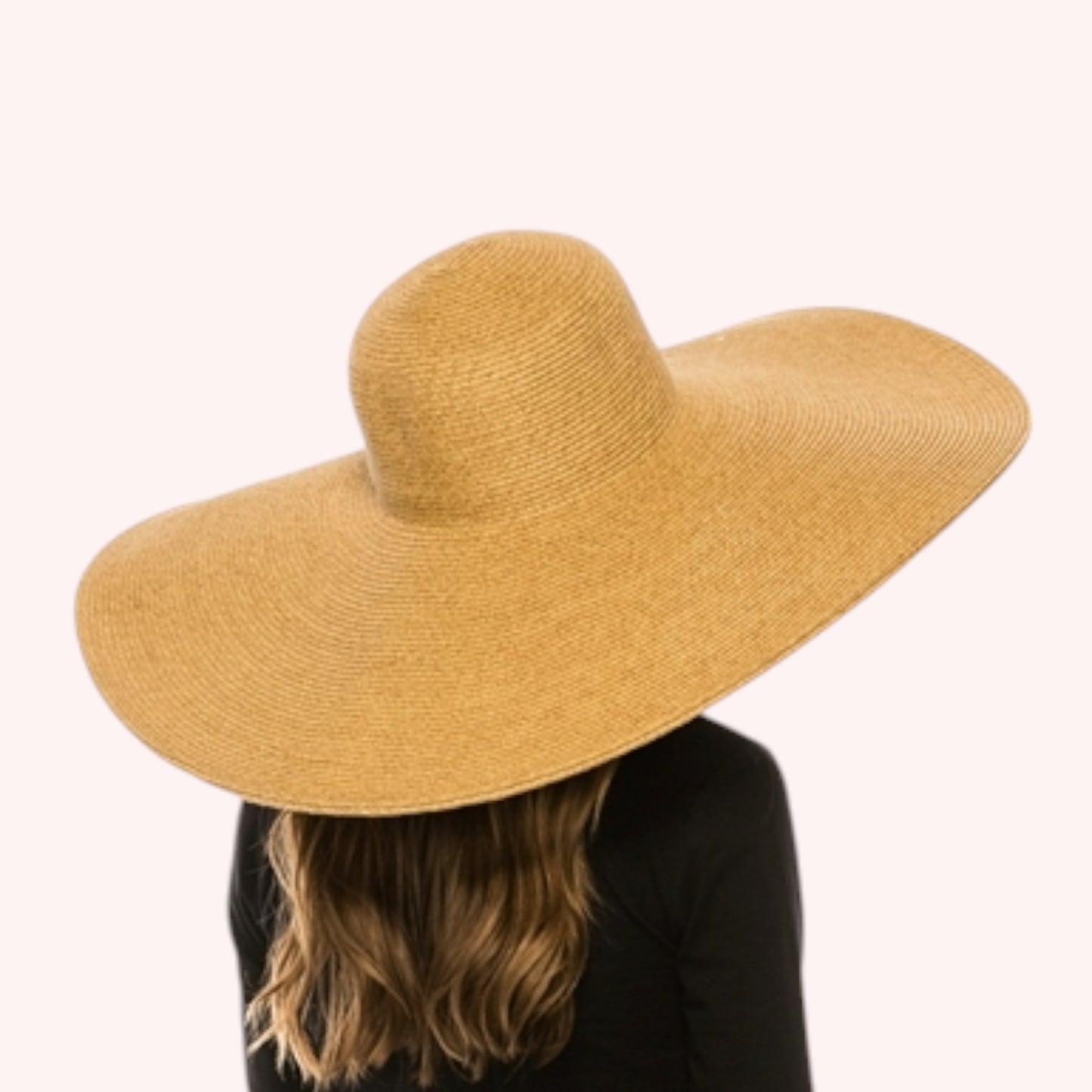 Oversized 8-Inch Brim Straw Hat β Glamorous & UPF 50+