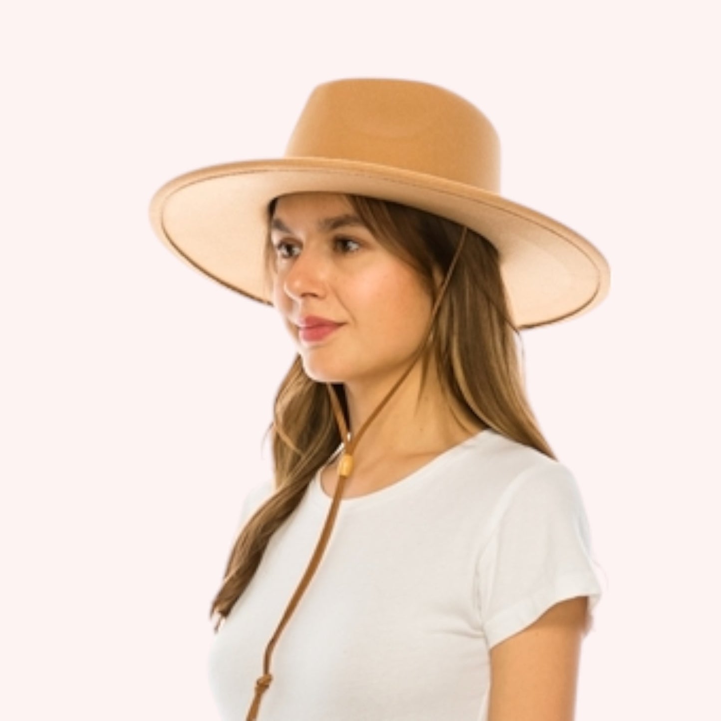 Vegan Felt Rancher w/ Chin Cord