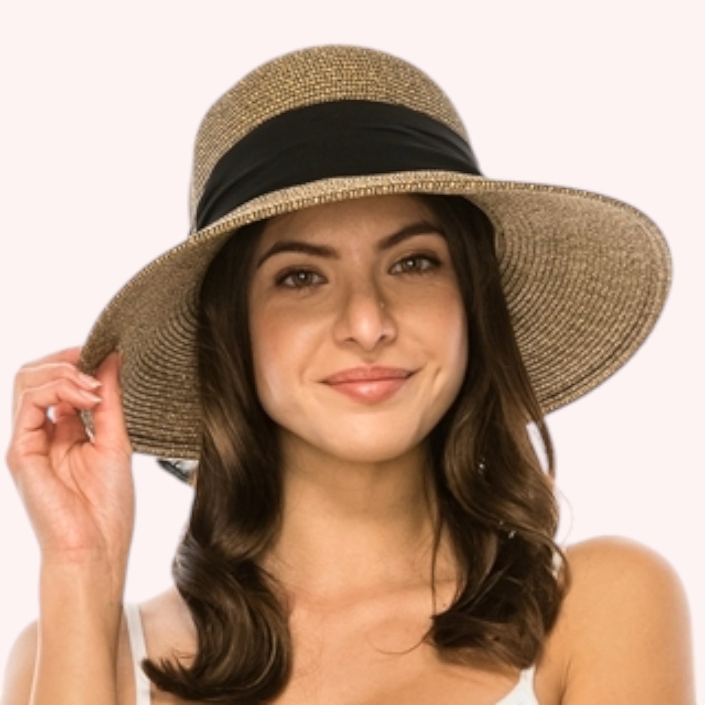 Lampshade Sun Hat w/ Sash β Classic & UPF 50+ Protection