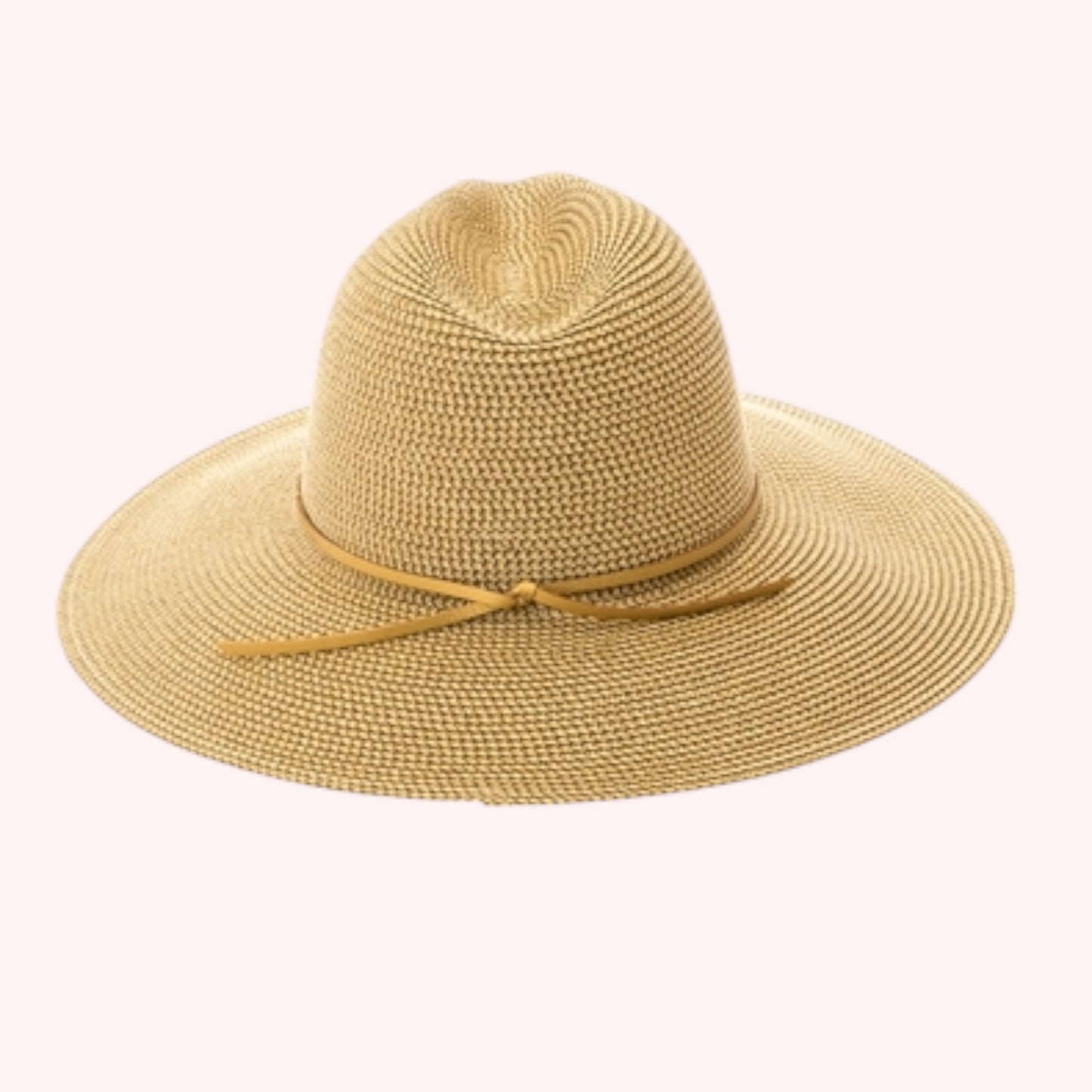 Metallic Shimmer Straw Panama – Glamorous & UPF 50+