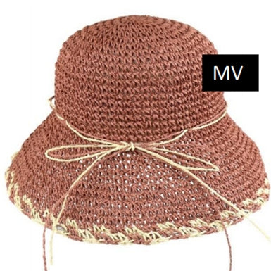 EDGE DETAILED STRAW BUCKET HAT