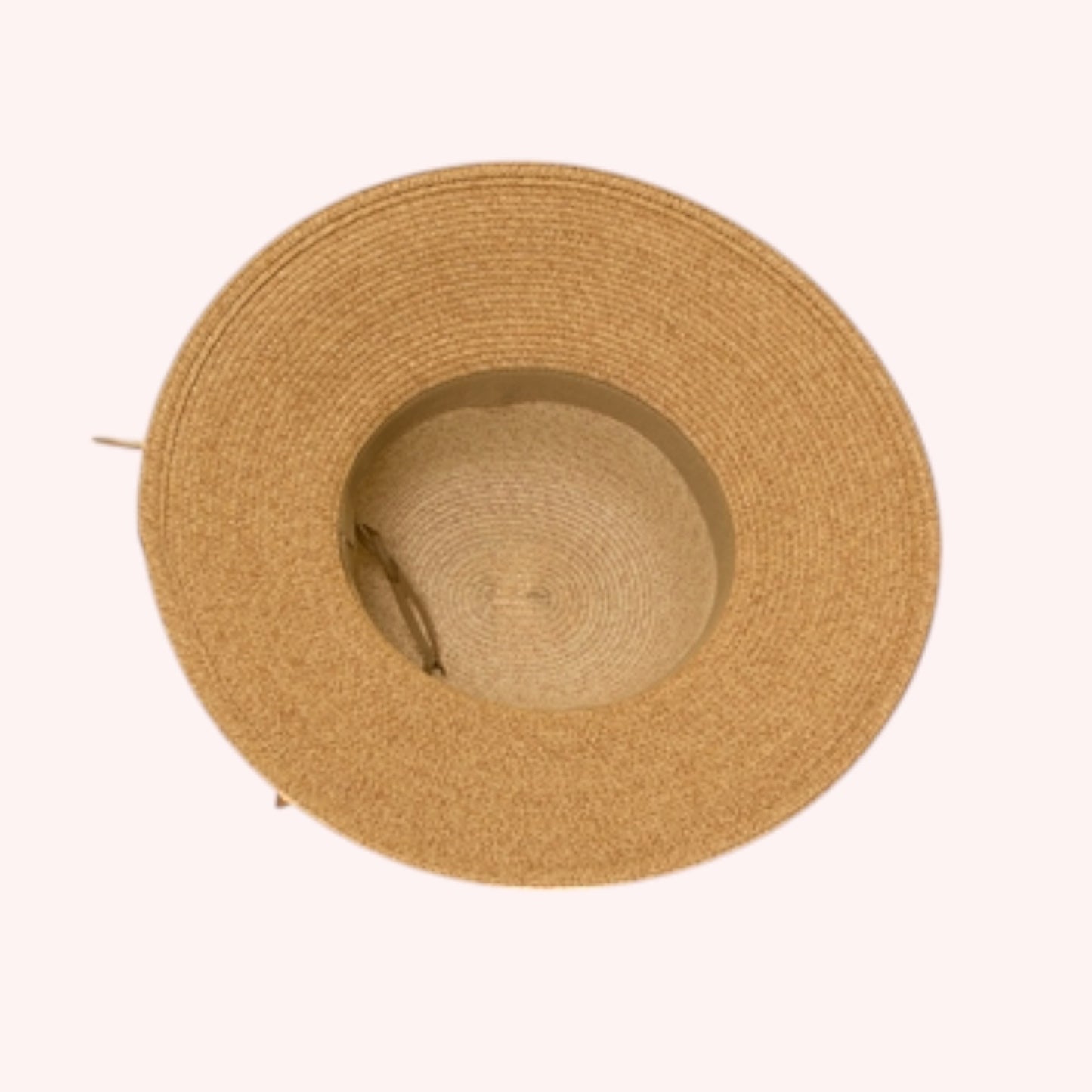 Two-Tone Heather Sun Hat w/ Sash β Chic, Packable & UPF 50+