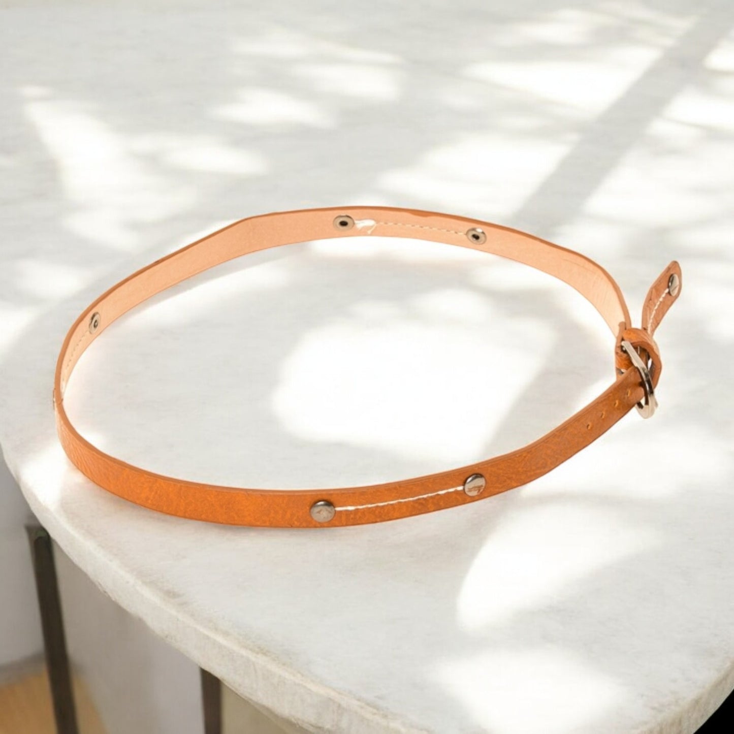 Hat Band – Textured Faux Leather w/ Stitching