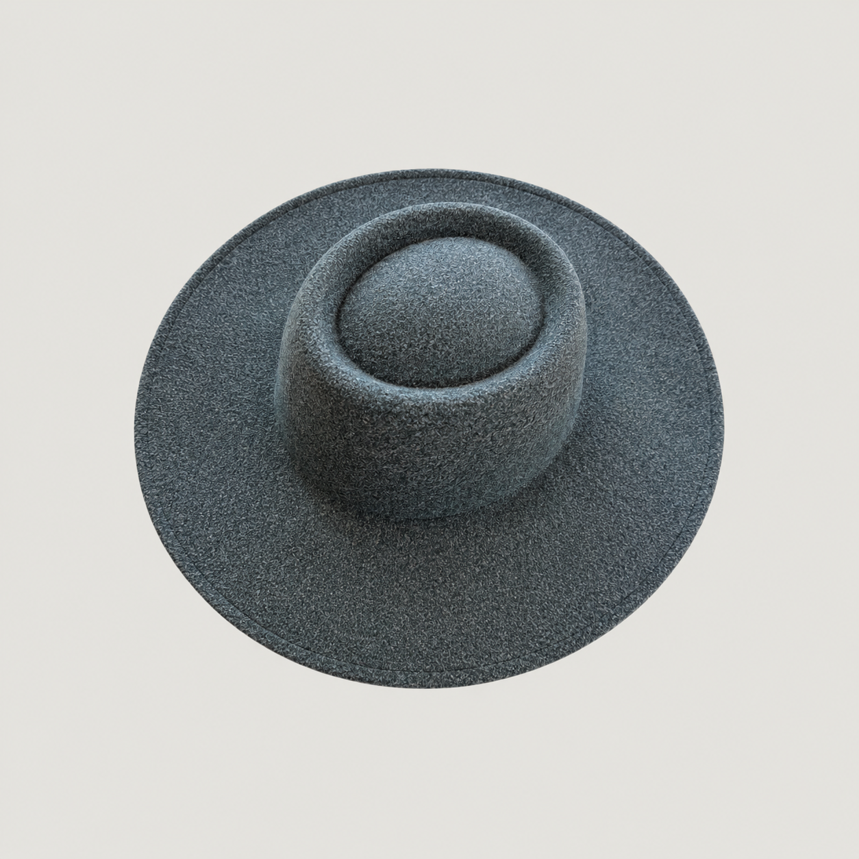 Vegan Felt Gambler Hat | Wide Brim Western