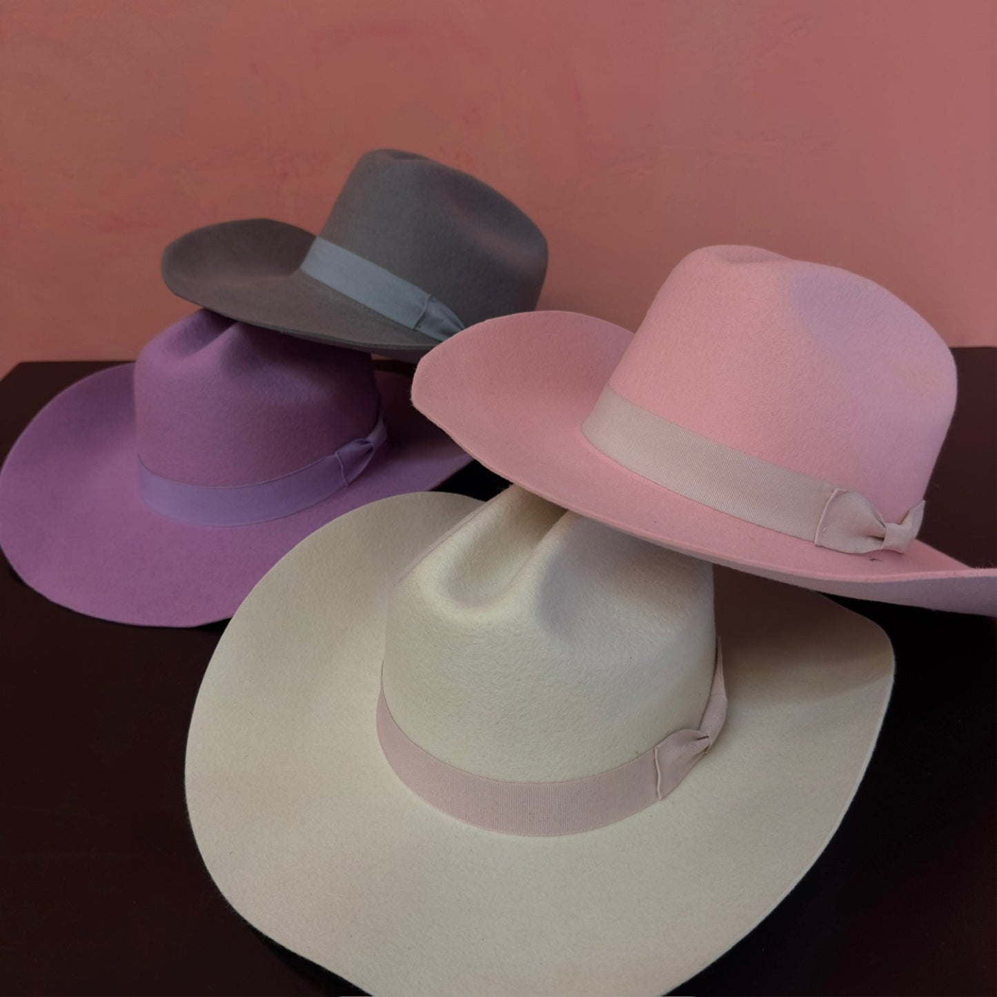 WOOL RANCHER COWBOY HAT RIBBON WITH RIBBON