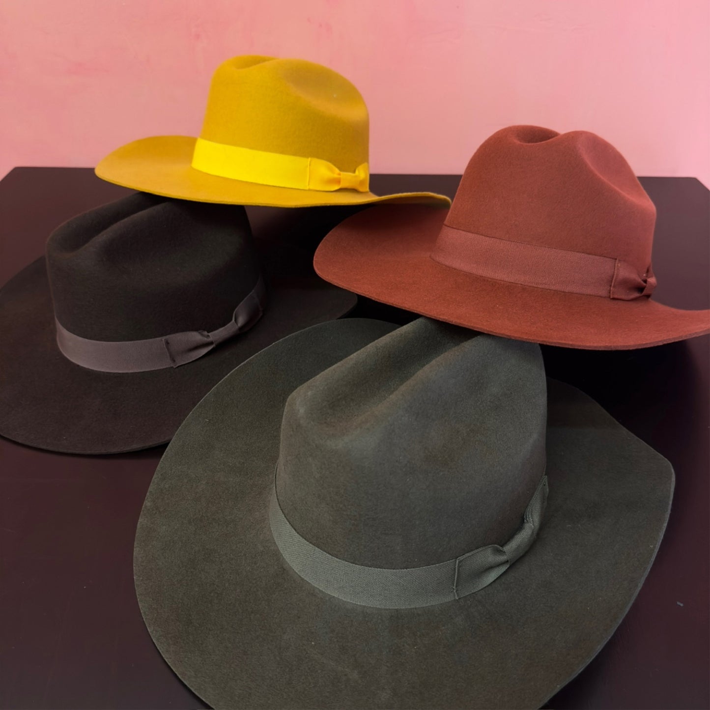 WOOL RANCHER COWBOY HAT RIBBON WITH RIBBON