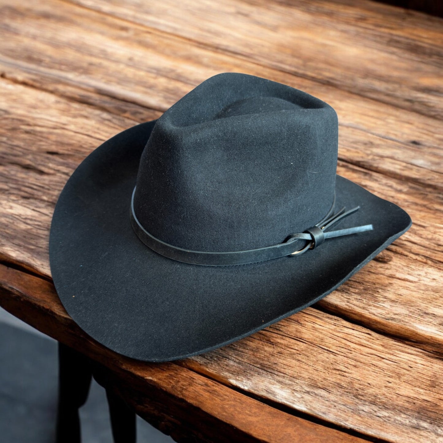 Premium Australian Wool Cowboy Hat with Leather Band
