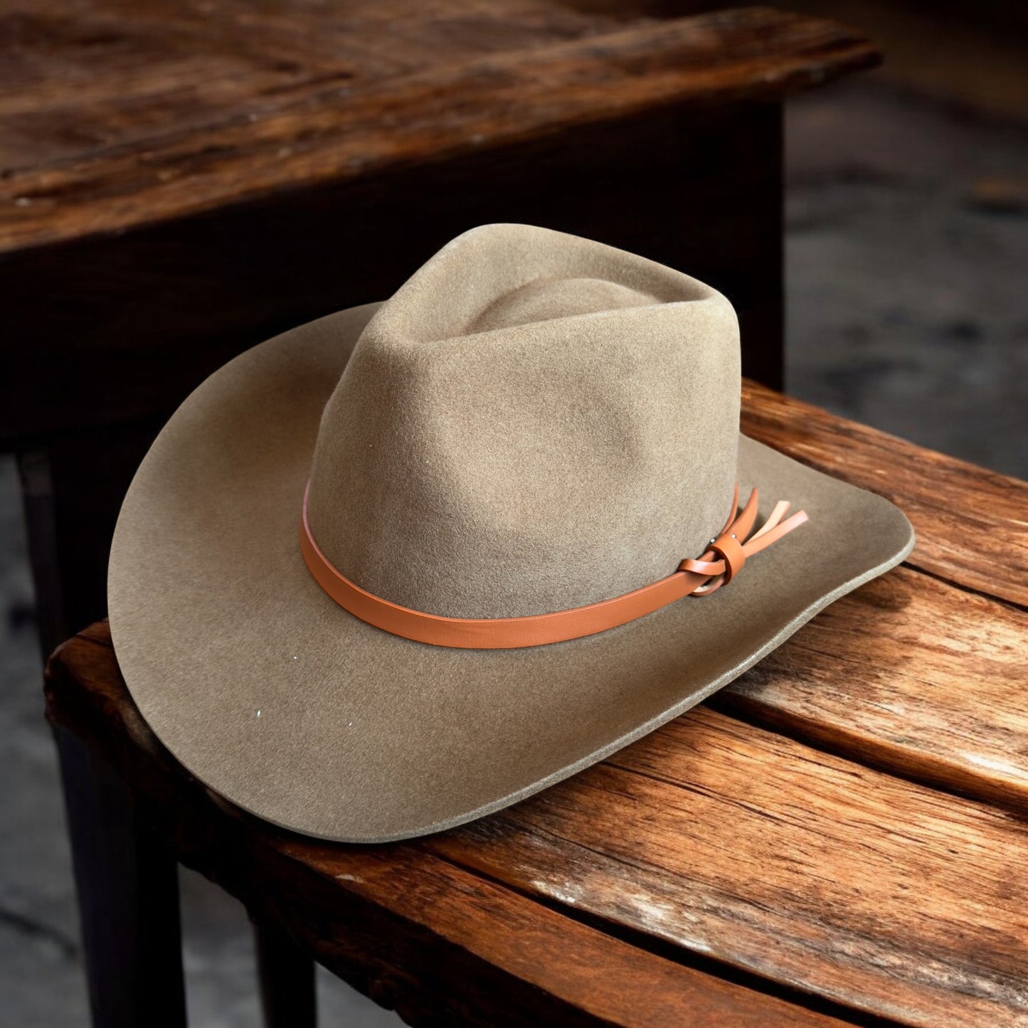 Premium Australian Wool Cowboy Hat with Leather Band