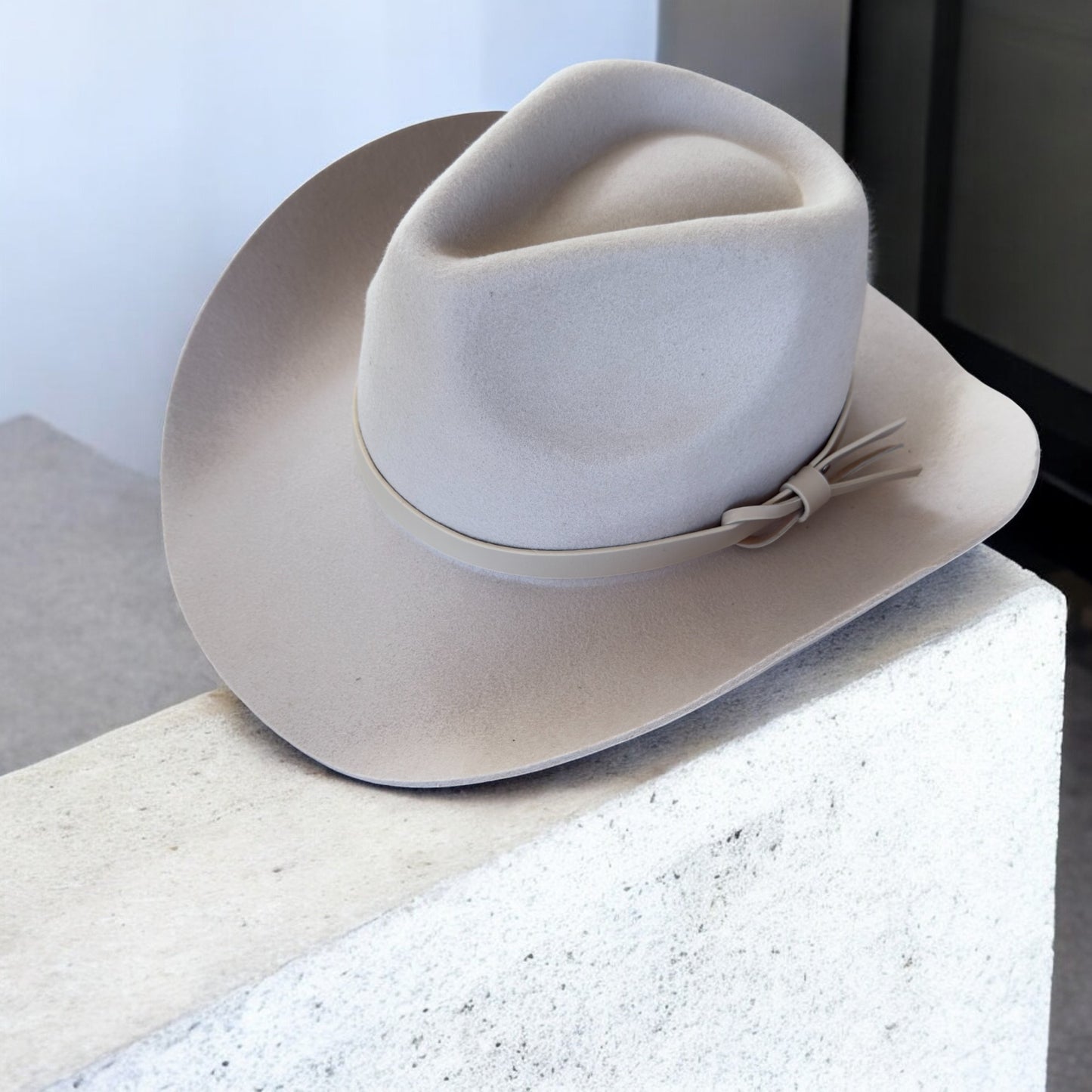 Premium Australian Wool Cowboy Hat with Leather Band