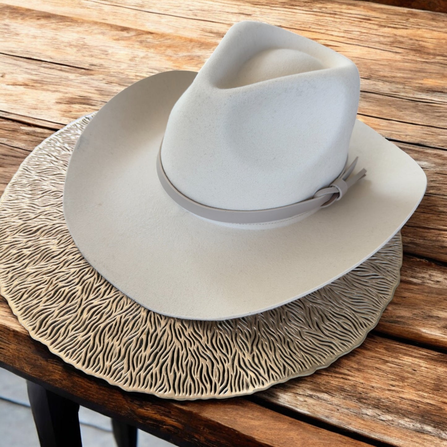Premium Australian Wool Cowboy Hat with Leather Band