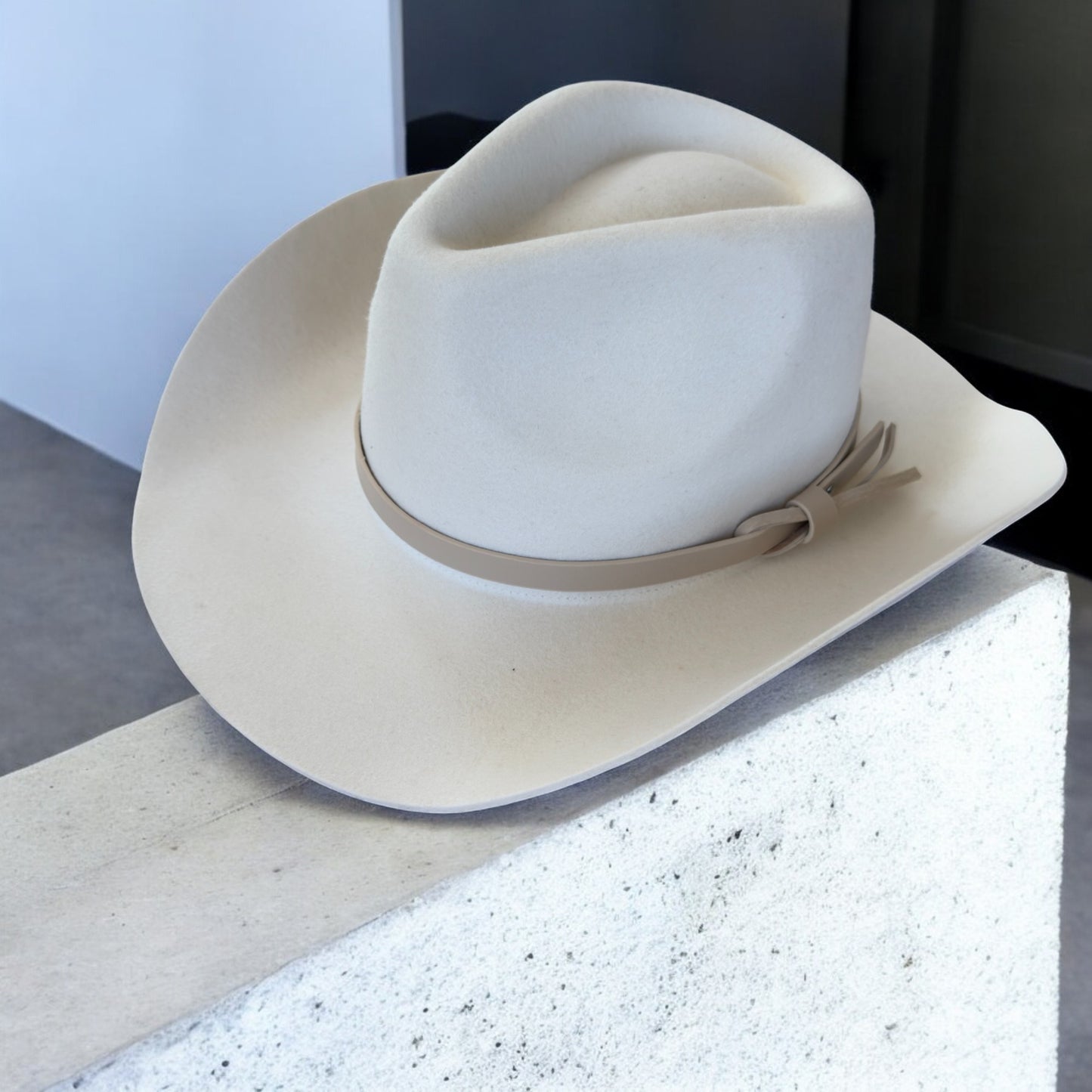 Premium Australian Wool Cowboy Hat with Leather Band