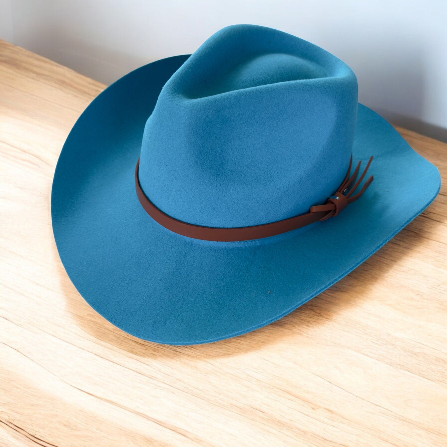Premium Australian Wool Cowboy Hat with Leather Band