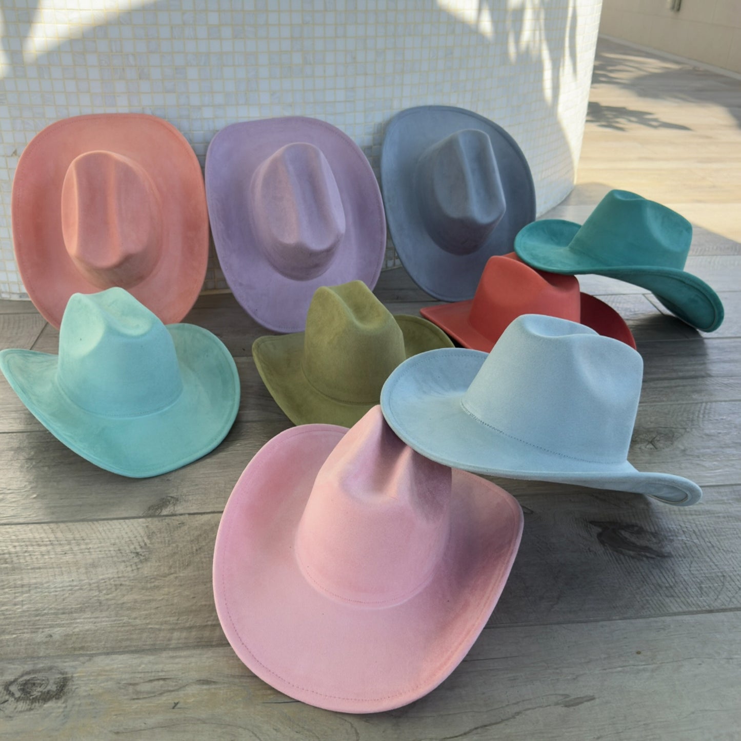Vegan Suede Cattleman Cowboy Hat