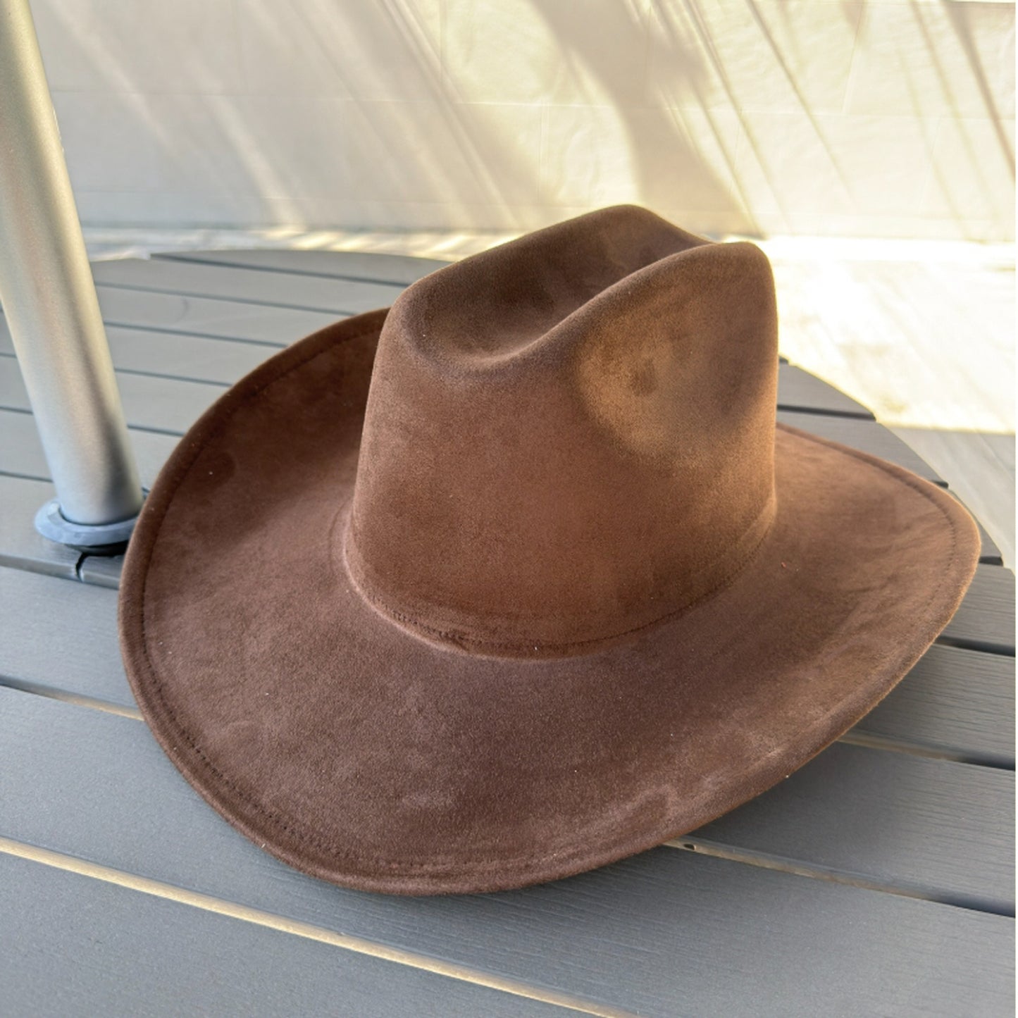 Vegan Suede Cattleman Cowboy Hat