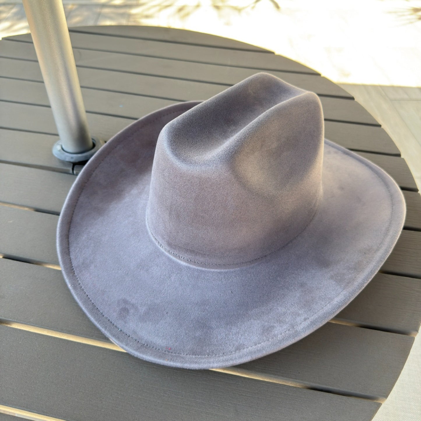 Vegan Suede Cattleman Cowboy Hat
