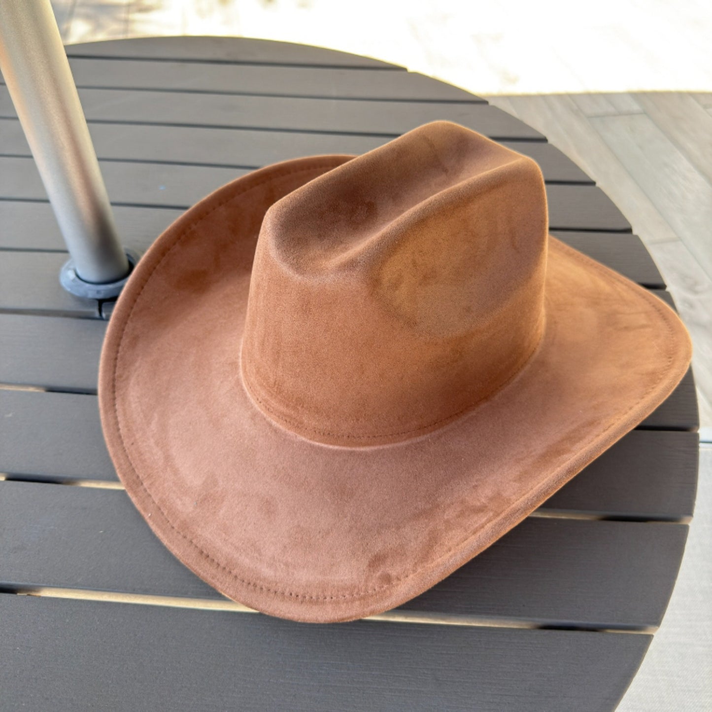 Vegan Suede Cattleman Cowboy Hat