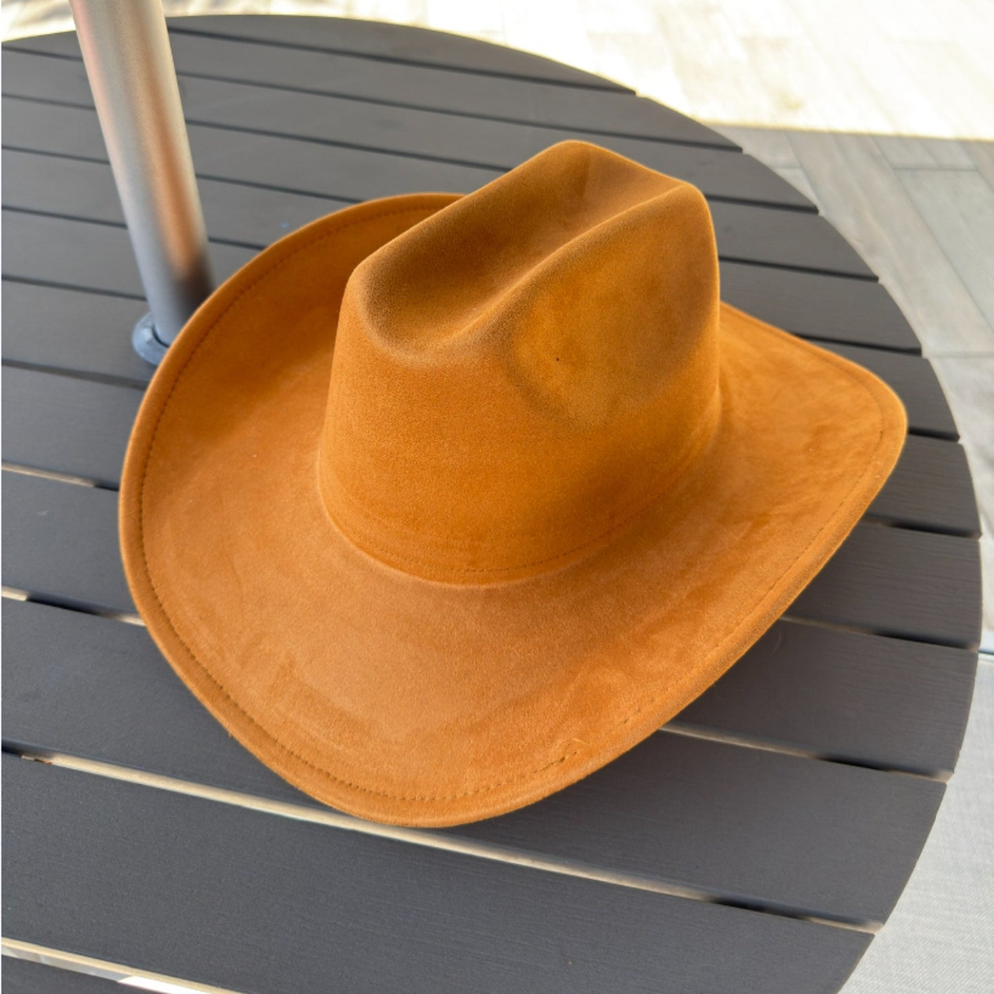 Vegan Suede Cattleman Cowboy Hat