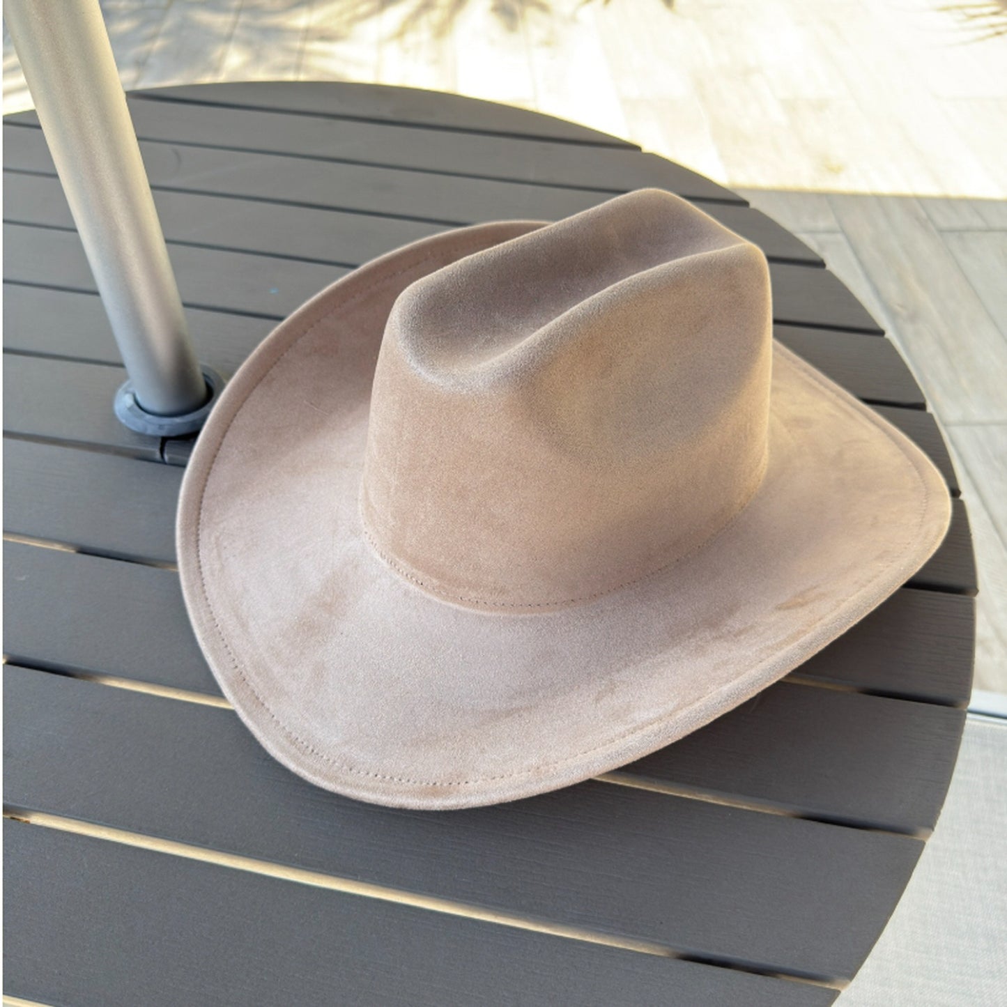 Vegan Suede Cattleman Cowboy Hat
