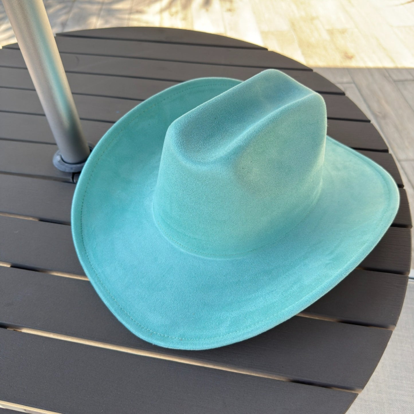 Vegan Suede Cattleman Cowboy Hat
