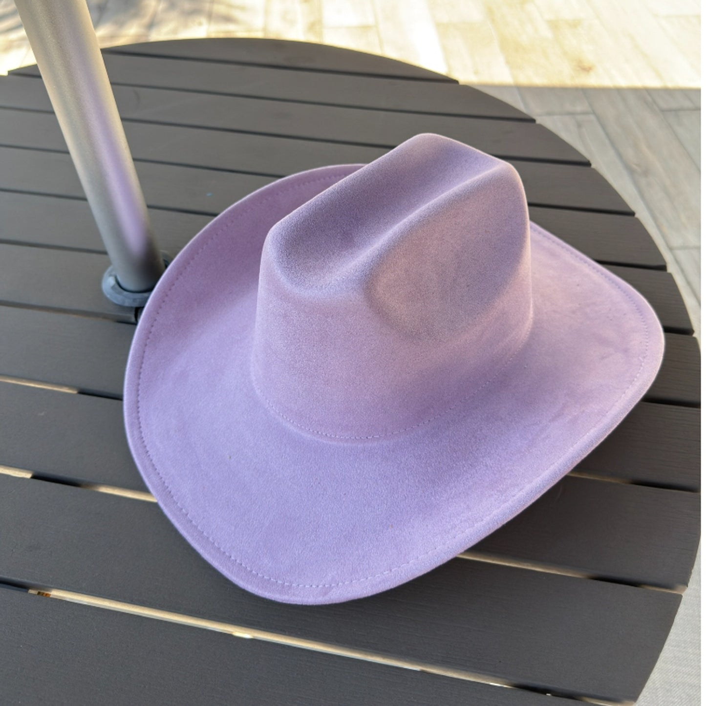Vegan Suede Cattleman Cowboy Hat