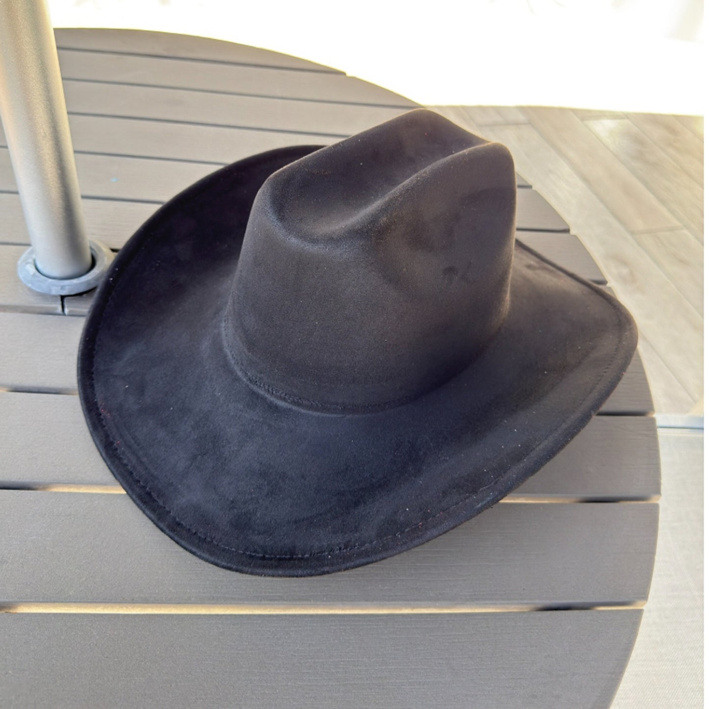 Vegan Suede Cattleman Cowboy Hat
