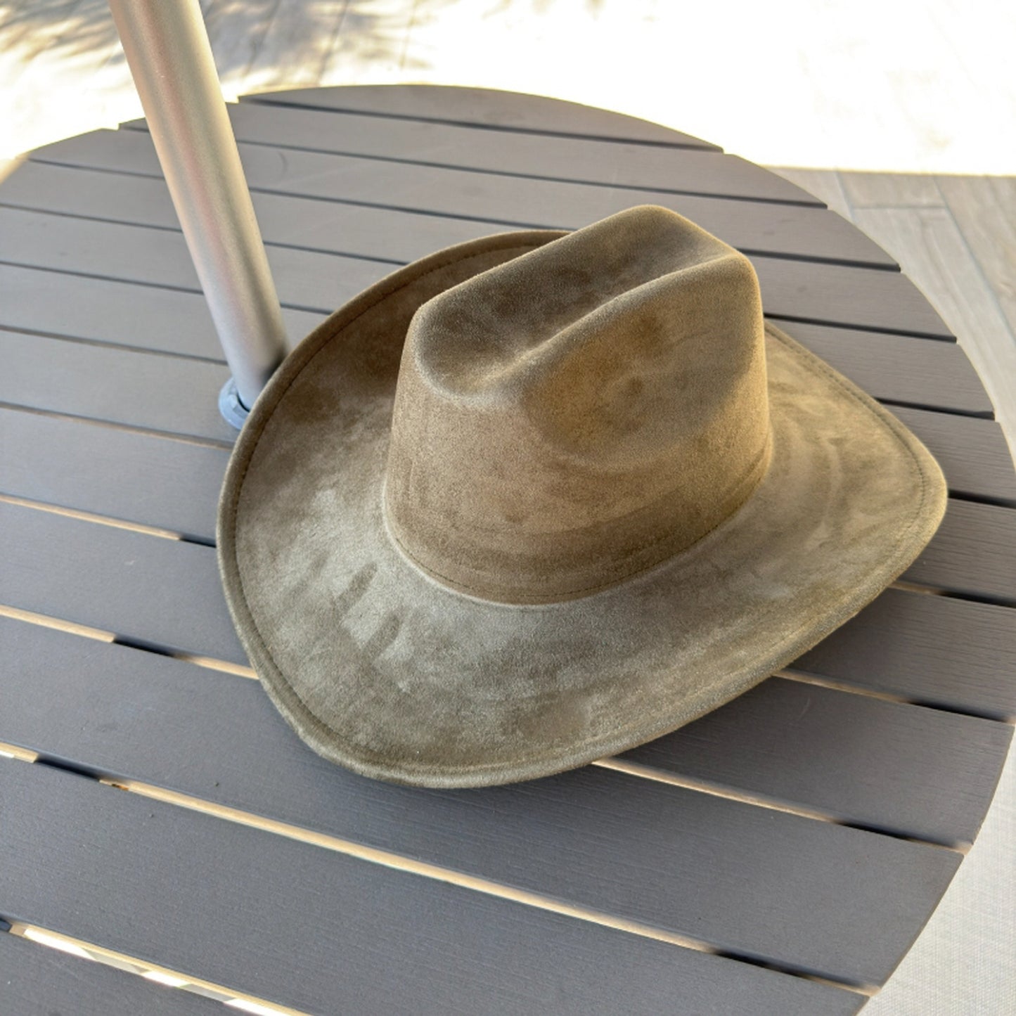 Vegan Suede Cattleman Cowboy Hat