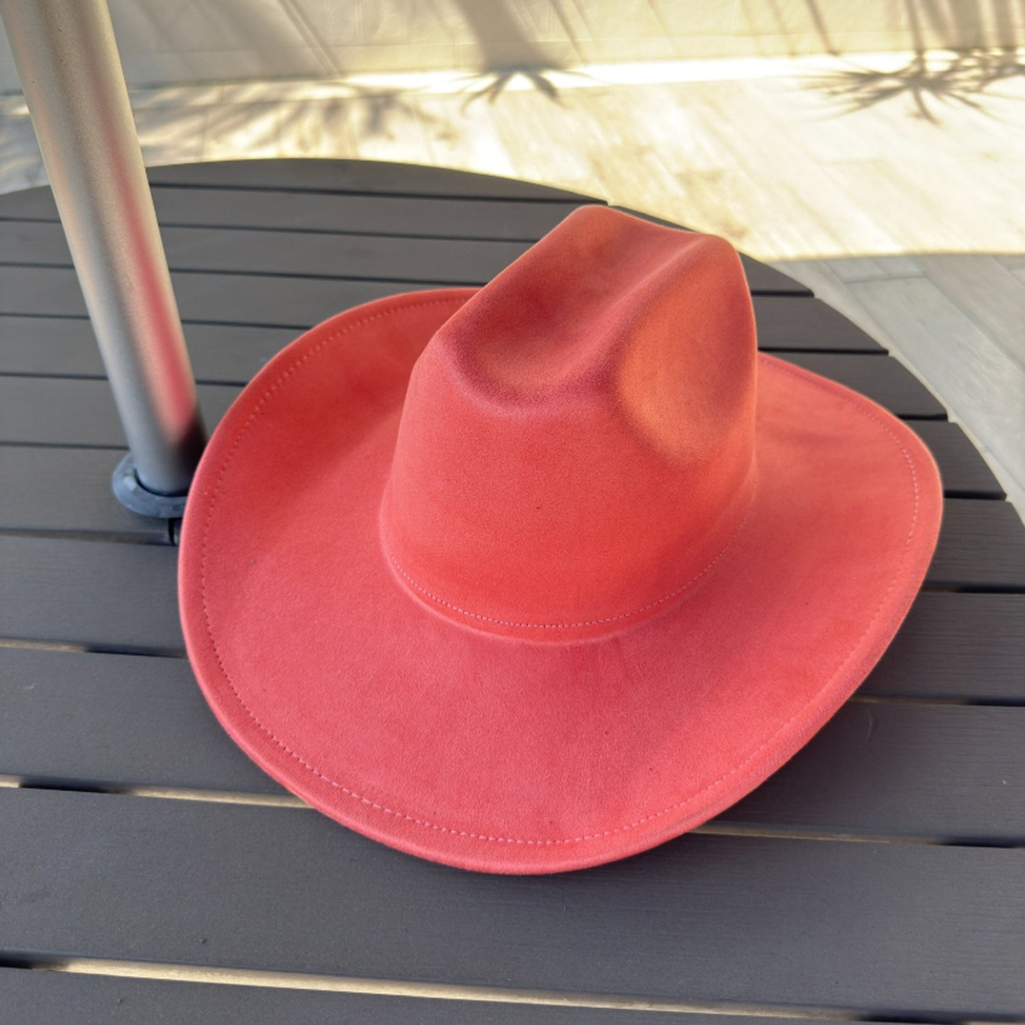 Vegan Suede Cattleman Cowboy Hat