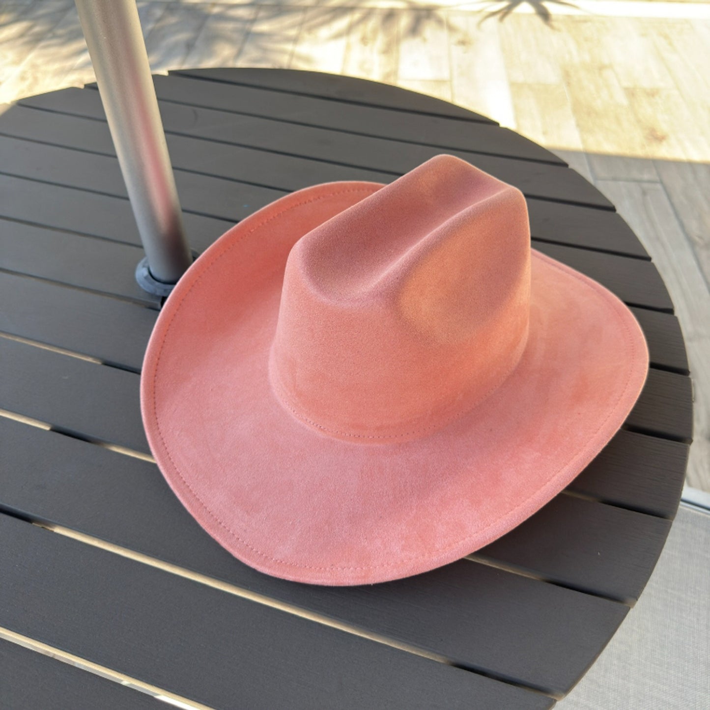 Vegan Suede Cattleman Cowboy Hat