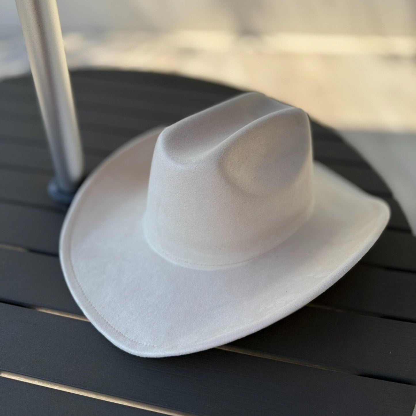 Vegan Suede Cattleman Cowboy Hat