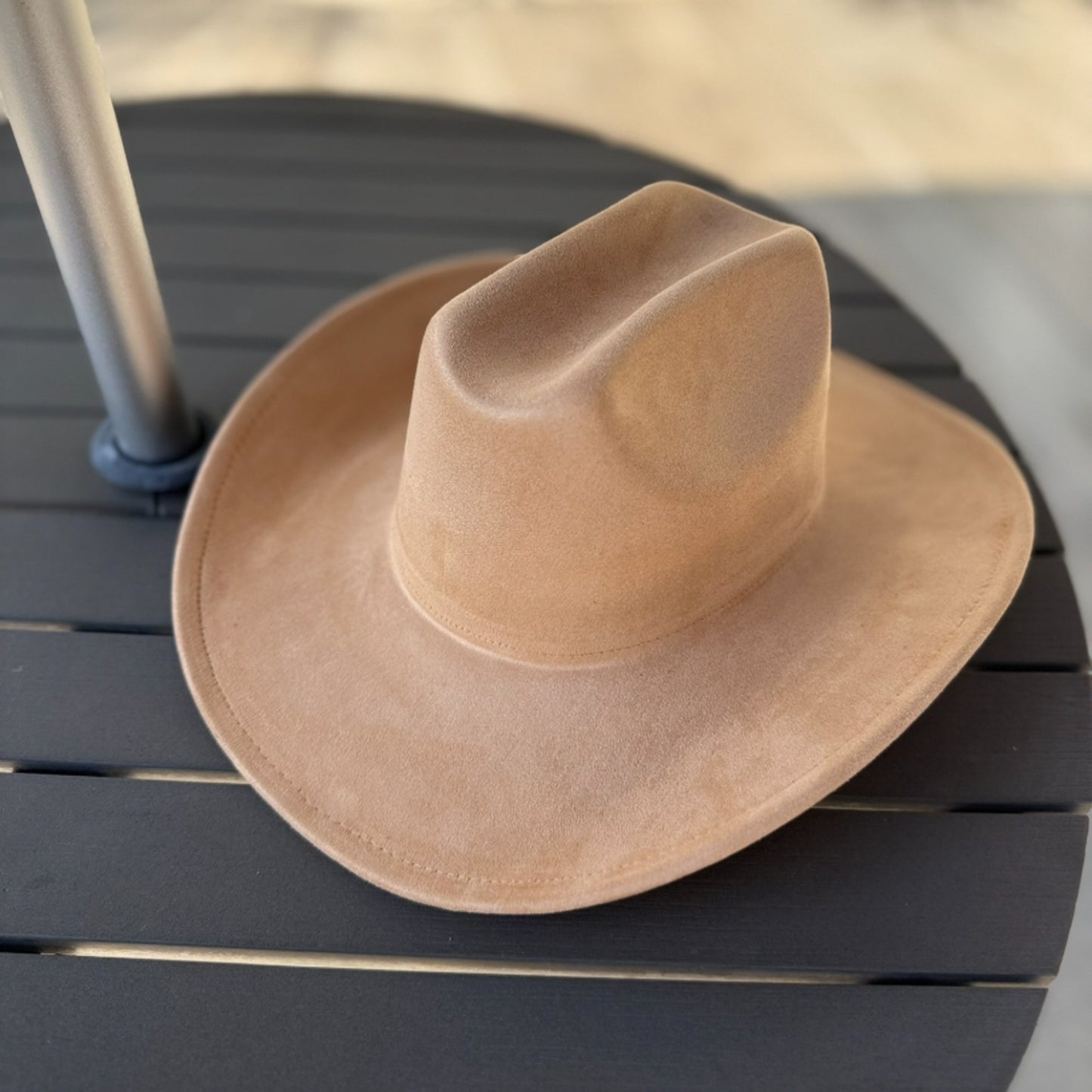 Vegan Suede Cattleman Cowboy Hat
