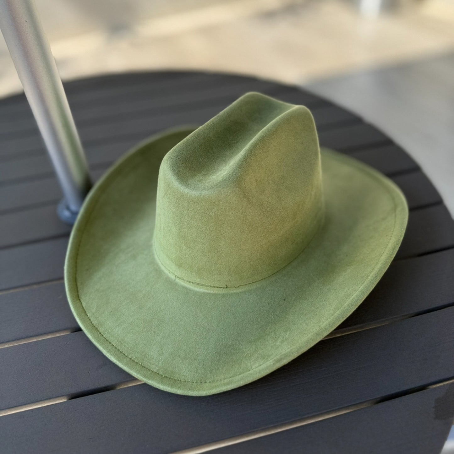 Vegan Suede Cattleman Cowboy Hat